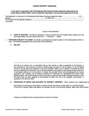 Leased Property Addendum