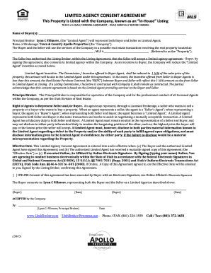 Limited Agency Consent Agreement