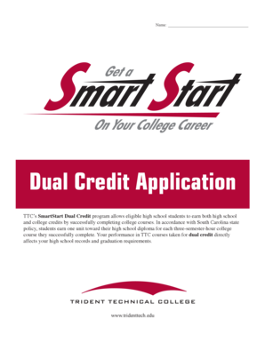 Dual Credit Application Form