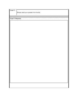 ASU Essay Question Responses