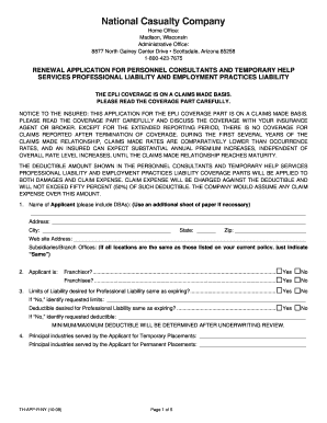 Renewal Application for Personnel Consultants and Temporary Help Services