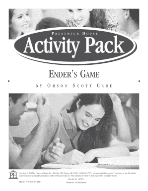 Ender's Game Activity Pack