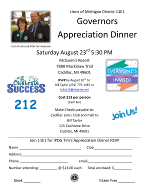 Ssfcu login - Lions of Michigan District 11E1 Governors Appreciation Dinner Lion Christina &amp - milions11e1