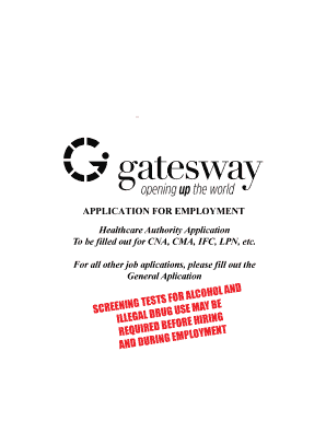 Oklahoma Nurse Aide Staff Application Form
