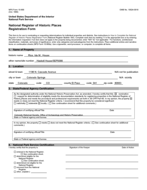 National Register of Historic Places Registration Form