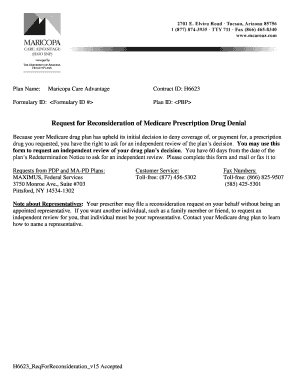 Request for Reconsideration of Medicare Prescription Drug Denial
