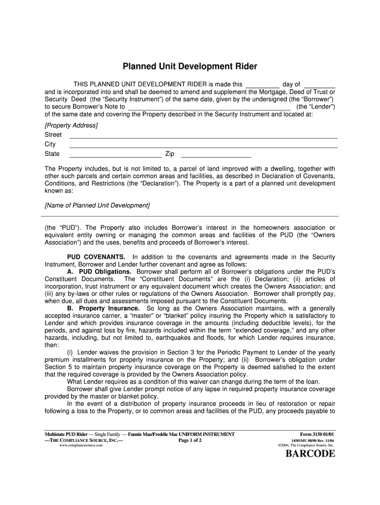 Fillable Online Fannie3150pud.doc Fax Email Print pdfFiller