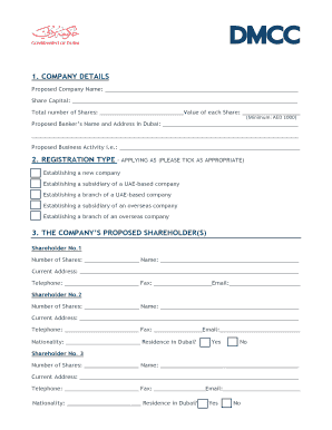 DMCC Free Zone License Application