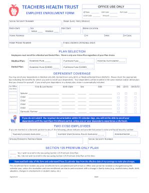 Employee Enrollment Form