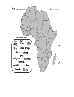 Geography Worksheet
