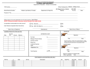 Travel Authorization Request Form
