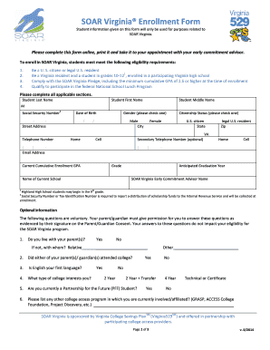 SOAR Virginia Enrollment Form