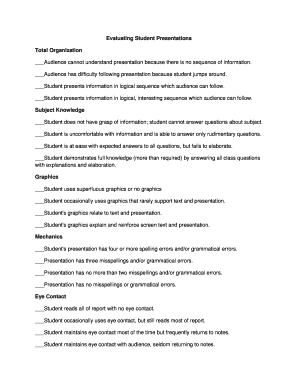 printable class presentation rubric fill out download top rental class presentation rubric