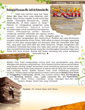 Injil Kerajaan Subscription Form