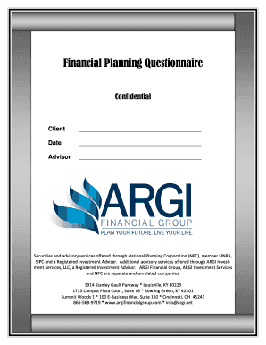 Financial Planning Questionnaire