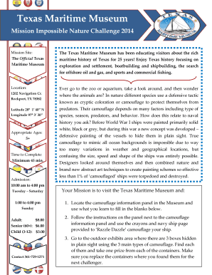 Texas Maritime Museum Nature Challenge 2014