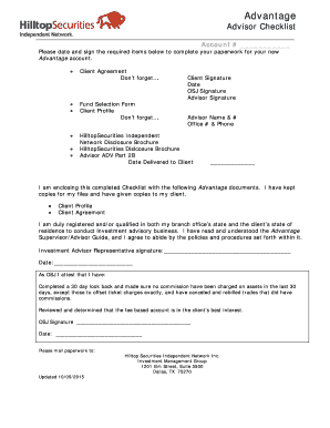 Advantage Client Agreement
