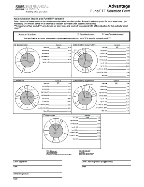 Fund/ETF Selection Form