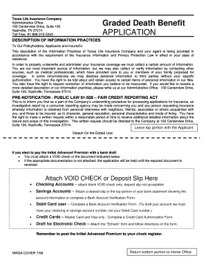 Texas Life Insurance Application