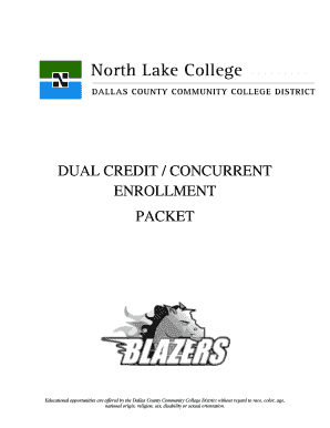 North Lake College Dual Credit Enrollment Packet