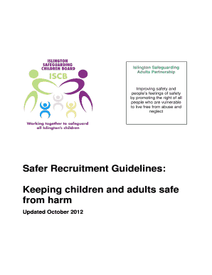 Feelings list for adults - Safer Recruitment Guidelines Keeping children and adults - islingtonscb org