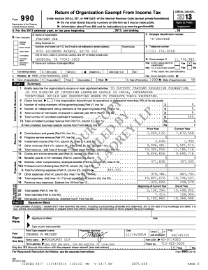 Form 990 Return of Organization Exempt From Income Tax