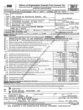 Form 990 Return of Organization Exempt From Income Tax