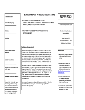 Quarterly Report to Federal Reserve Banks