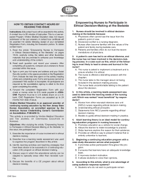 Nursing Ethical Decision-Making Continuing Education