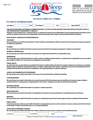 Patient Privacy Form
