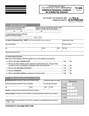 Utah TC-69B Form