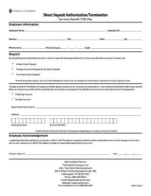 Direct Deposit Authorization Form