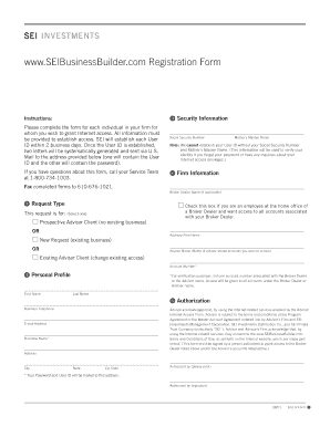 SEI Business Builder Registration Form