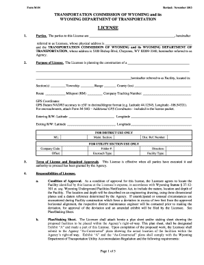 Department of Transportation State of Wyoming