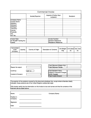 Commercial Invoice