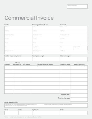 Commercial Invoice - Bring - bring