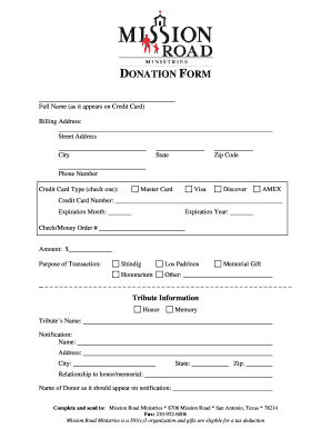 Donation Form