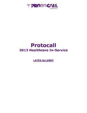 Latex Allergy In-Service and Post-Test