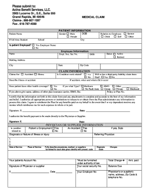 Medical Claim Form