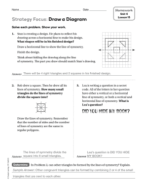 Math Homework Unit 4 Lesson 15