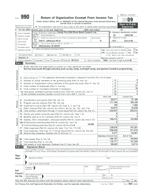 Form 990 Return of Organization Exempt From Income Tax