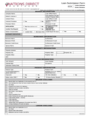 Loan Submission Form