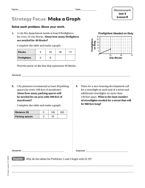Math Homework Unit 3 Lesson 9