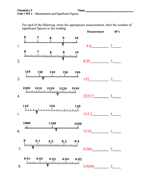 Chemistry Worksheet