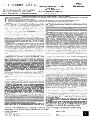 Expo Group Exhibitor Contract