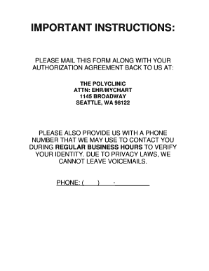 MyChart Access Agreement
