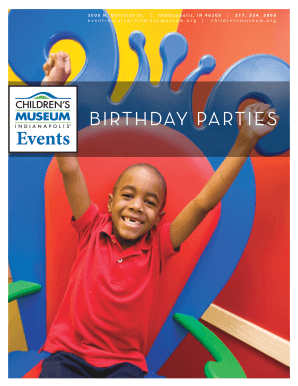 Birthday Party Catering Order Form