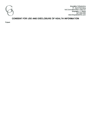 Health Information Consent Form