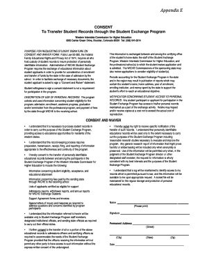 Student Records Transfer Consent Form