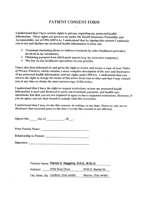 Patient Consent Form